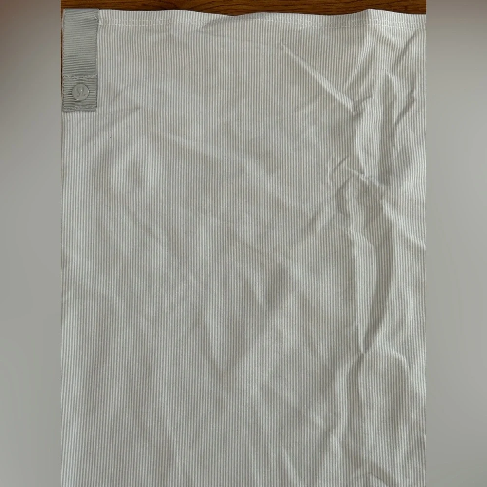 Lululemon🍋 Vinyasa Scarf Rulu Wee Stripe White Heathered Grey/White Stripe - Picture 8 of 15